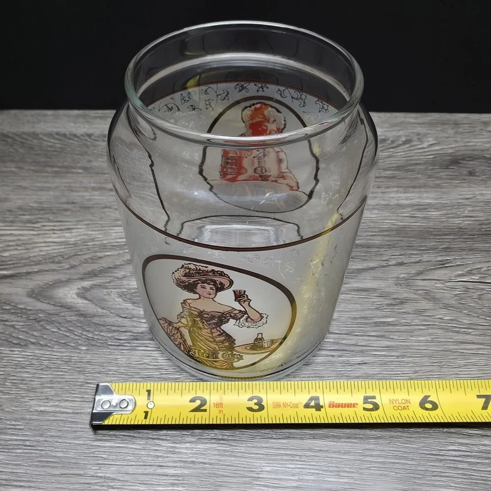 Vintage Pepsi-Cola Glass Jar Container